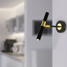 Wall lamp MONZA BLACK/GOLD 1xG9 8W