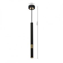 Pendant lamp MONZA BLACK/GOLD 1xG9 8W