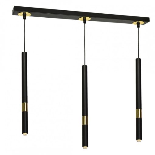 Pendant lamp MONZA BLACK/GOLD 3xG9 8W