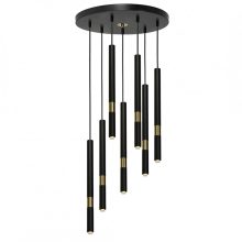 Pendant lamp MONZA BLACK/GOLD 7xG9 8W
