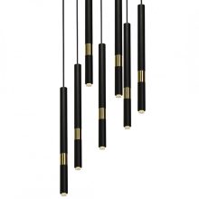 Pendant lamp MONZA BLACK/GOLD 7xG9 8W