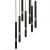 Pendant lamp MONZA BLACK/GOLD 7xG9 8W