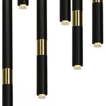 Pendant lamp MONZA BLACK/GOLD 7xG9 8W