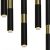 Pendant lamp MONZA BLACK/GOLD 11xG9 8W