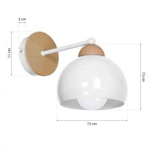 Wall lamp DAMA WHITE 1xE27