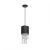 Pendant lamp ALMERIA BLACK/CHROME 1xE27