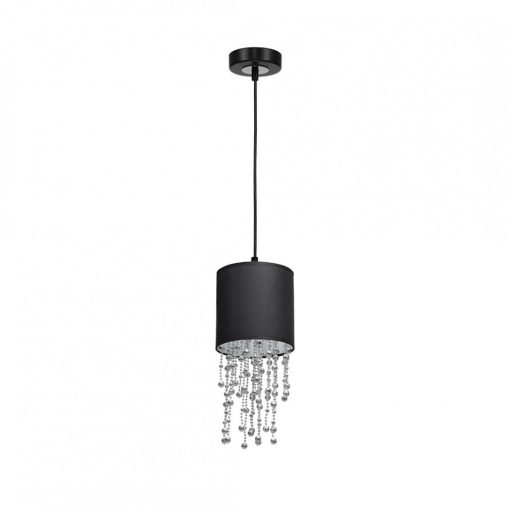 Pendant lamp ALMERIA BLACK/CHROME 1xE27