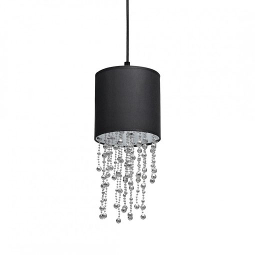 Pendant lamp ALMERIA BLACK/CHROME 1xE27