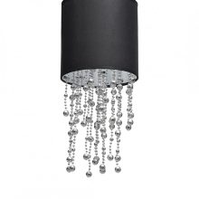 Pendant lamp ALMERIA BLACK/CHROME 1xE27