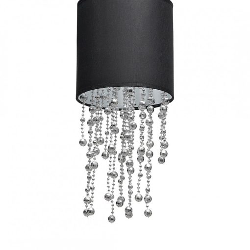 Pendant lamp ALMERIA BLACK/CHROME 1xE27