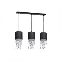 Pendant lamp ALMERIA BLACK/CHROME 3xE27