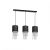 Pendant lamp ALMERIA BLACK/CHROME 3xE27