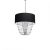 Pendant lamp ALMERIA BLACK/CHROME 1xE27