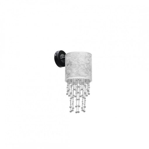 Wall lamp ALMERIA SILVER/BLACK 1xE27