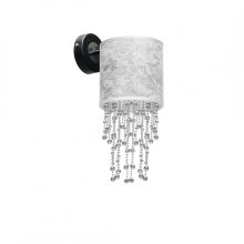 Wall lamp ALMERIA SILVER/BLACK 1xE27