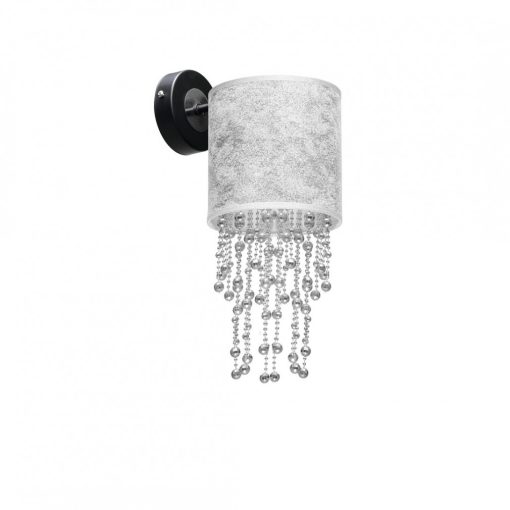 Wall lamp ALMERIA SILVER/BLACK 1xE27