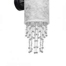 Wall lamp ALMERIA SILVER/BLACK 1xE27