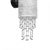 Wall lamp ALMERIA SILVER/BLACK 1xE27