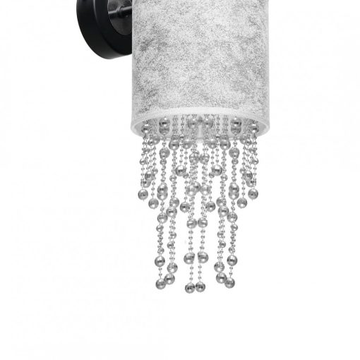 Wall lamp ALMERIA SILVER/BLACK 1xE27