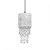 Pendant lamp ALMERIA SILVER/BLACK 1xE27