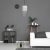 Pendant lamp ALMERIA SILVER/BLACK 1xE27