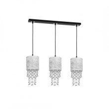 Pendant lamp ALMERIA SILVER/BLACK 3xE27