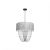 Pendant lamp ALMERIA SILVER/BLACK 1xE27