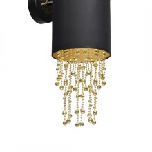 Wall lamp ALMERIA BLACK/GOLD 1xE27