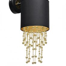 Wall lamp ALMERIA BLACK/GOLD 1xE27