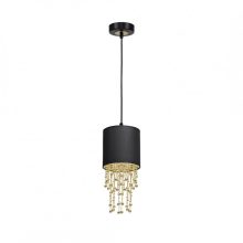 Pendant lamp ALMERIA BLACK/GOLD 1xE27