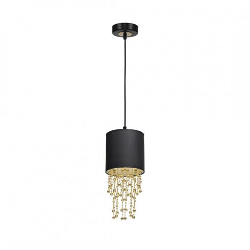 Pendant lamp ALMERIA BLACK/GOLD 1xE27