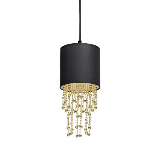Pendant lamp ALMERIA BLACK/GOLD 1xE27