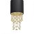 Pendant lamp ALMERIA BLACK/GOLD 1xE27