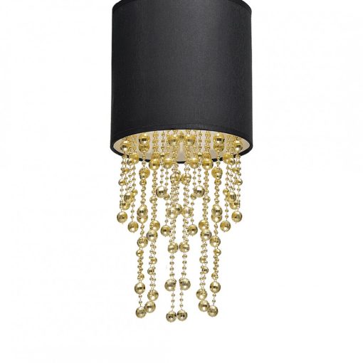 Pendant lamp ALMERIA BLACK/GOLD 1xE27