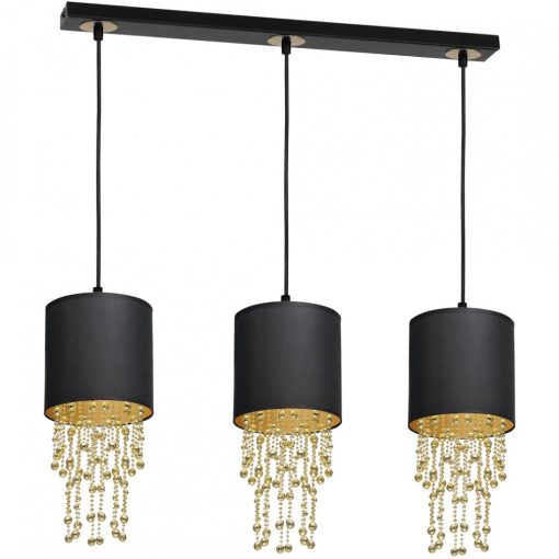 Pendant lamp ALMERIA BLACK/GOLD 3xE27