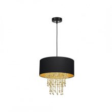 Pendant lamp ALMERIA BLACK/GOLD 1xE27