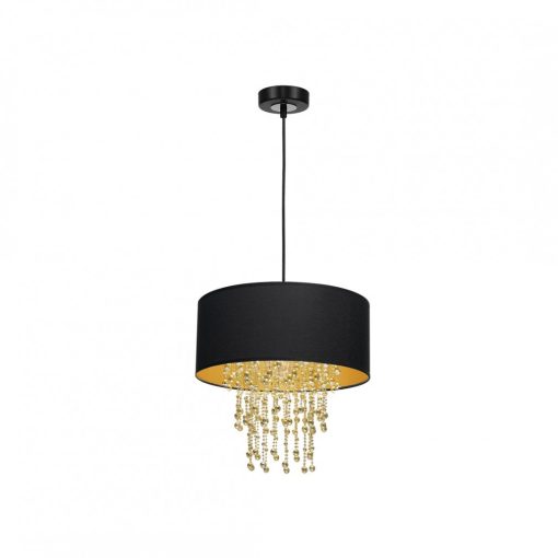 Pendant lamp ALMERIA BLACK/GOLD 1xE27