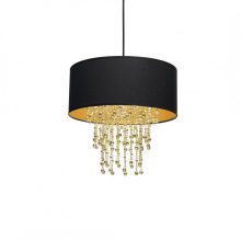 Pendant lamp ALMERIA BLACK/GOLD 1xE27