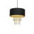 Pendant lamp ALMERIA BLACK/GOLD 1xE27