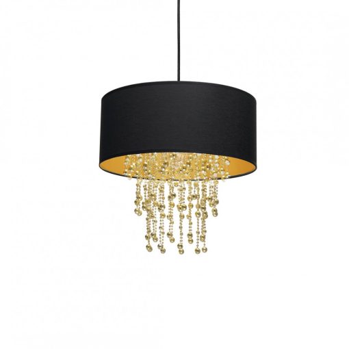 Pendant lamp ALMERIA BLACK/GOLD 1xE27