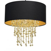 Pendant lamp ALMERIA BLACK/GOLD 1xE27