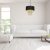 Pendant lamp ALMERIA BLACK/GOLD 1xE27
