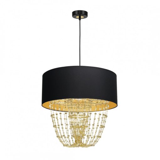 Pendant lamp ALMERIA BLACK/GOLD 1xE27