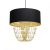 Pendant lamp ALMERIA BLACK/GOLD 1xE27