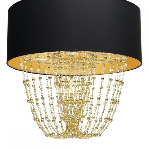 Pendant lamp ALMERIA BLACK/GOLD 1xE27