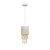 Pendant lamp ALMERIA WHITE/GOLD 1xE27