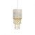 Pendant lamp ALMERIA WHITE/GOLD 1xE27