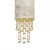 Pendant lamp ALMERIA WHITE/GOLD 1xE27