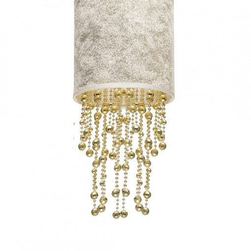 Pendant lamp ALMERIA WHITE/GOLD 1xE27