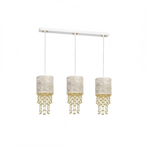 Pendant lamp ALMERIA WHITE/GOLD 3xE27